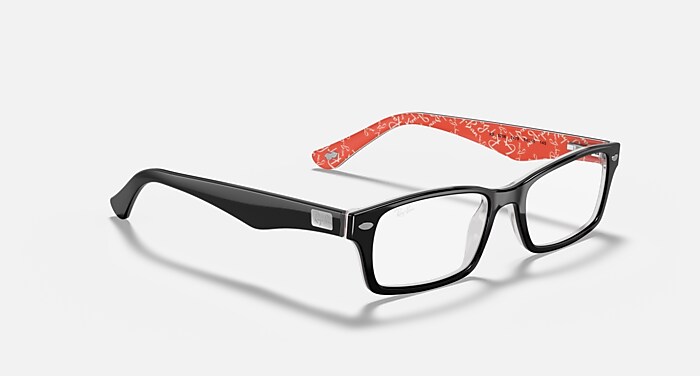 RB5206 OPTICS Eyeglasses with Black On Red Frame - RB5206 | Ray