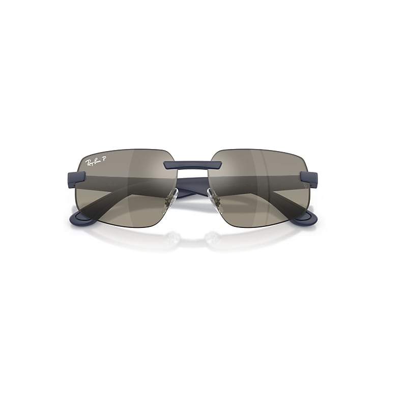 Ray-Ban Rb4475 Polarized+ Lenses Sunglasses Sand Dark Blue Frame Grey Lenses Polarized 60-16