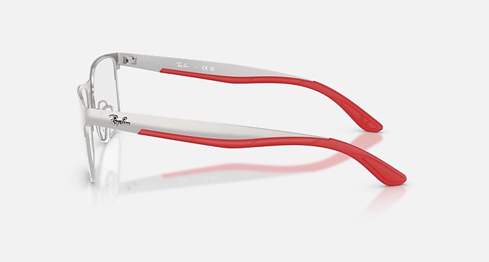 RB7550 OPTICS メガネ シルバー と クリア (57-18) - RB7550
