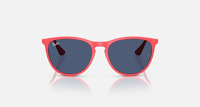 ERIKA KIDS Sunglasses in Rubber Coral and Dark Blue (50-15