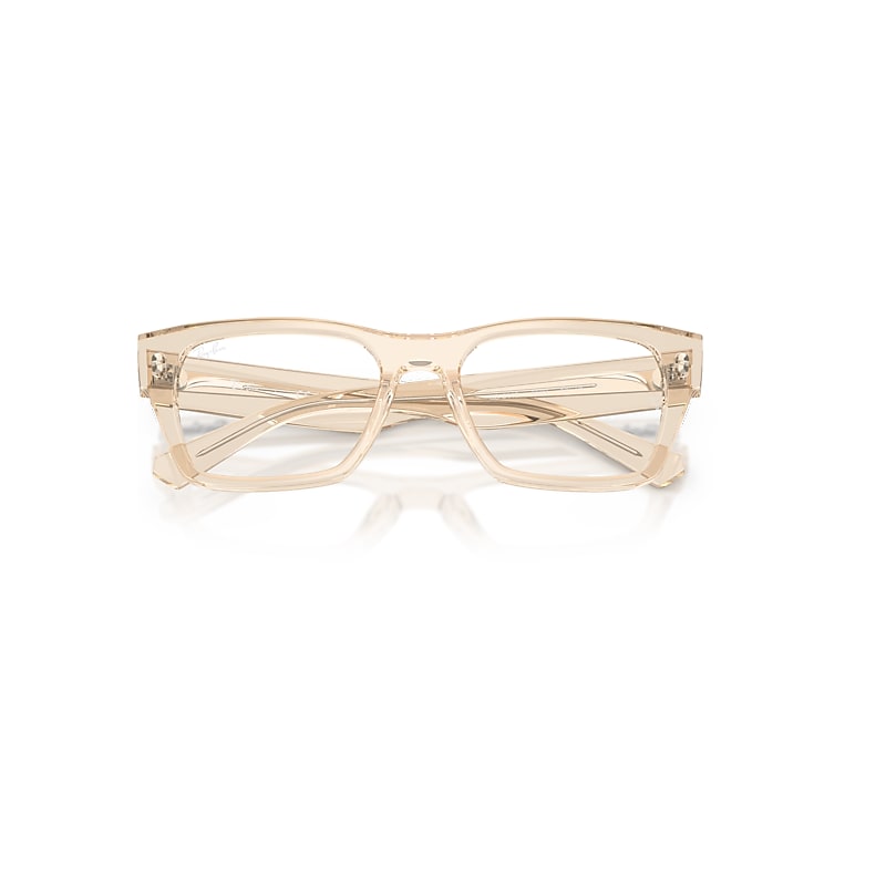 Ray-Ban Rb5448 Optics Optical Transparent Nude Frame Transparent Lenses Polarized 53-19