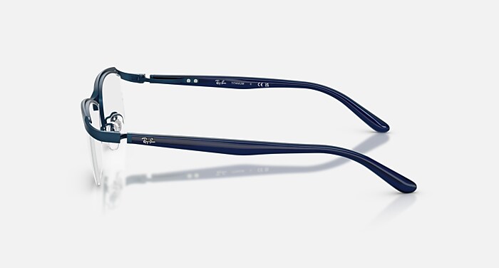 RB8779D TITANIUM OPTICS メガネ マットブルー と クリア (55-16