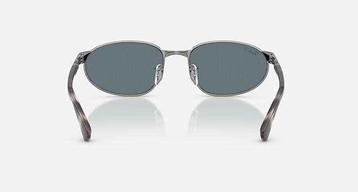 RB3777 Polarized Sunglasses in Gunmetal and Dark Blue Polarized