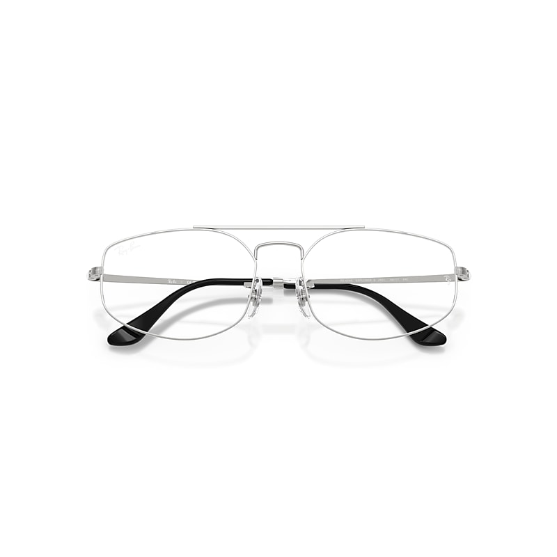 Ray-Ban Explorer V Optics Optical Silver Frame Clear Lenses Polarized 56-17