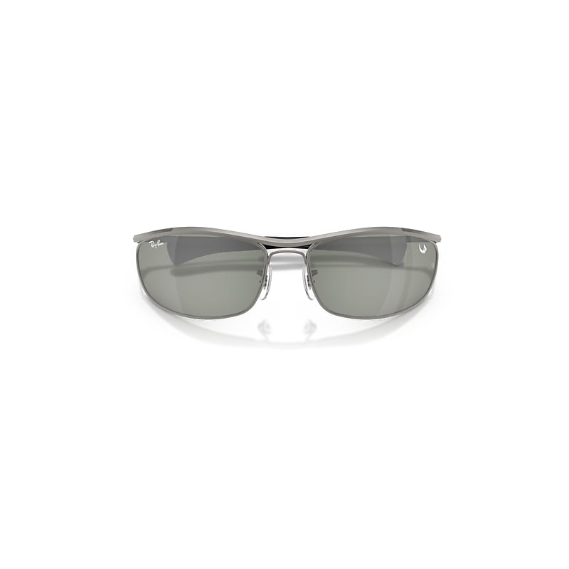 Ray-Ban Ray-Ban Star Wars™ – The Mandalorian Olympian Deluxe Sunglasses Gunmetal Frame Green Lenses 62-18