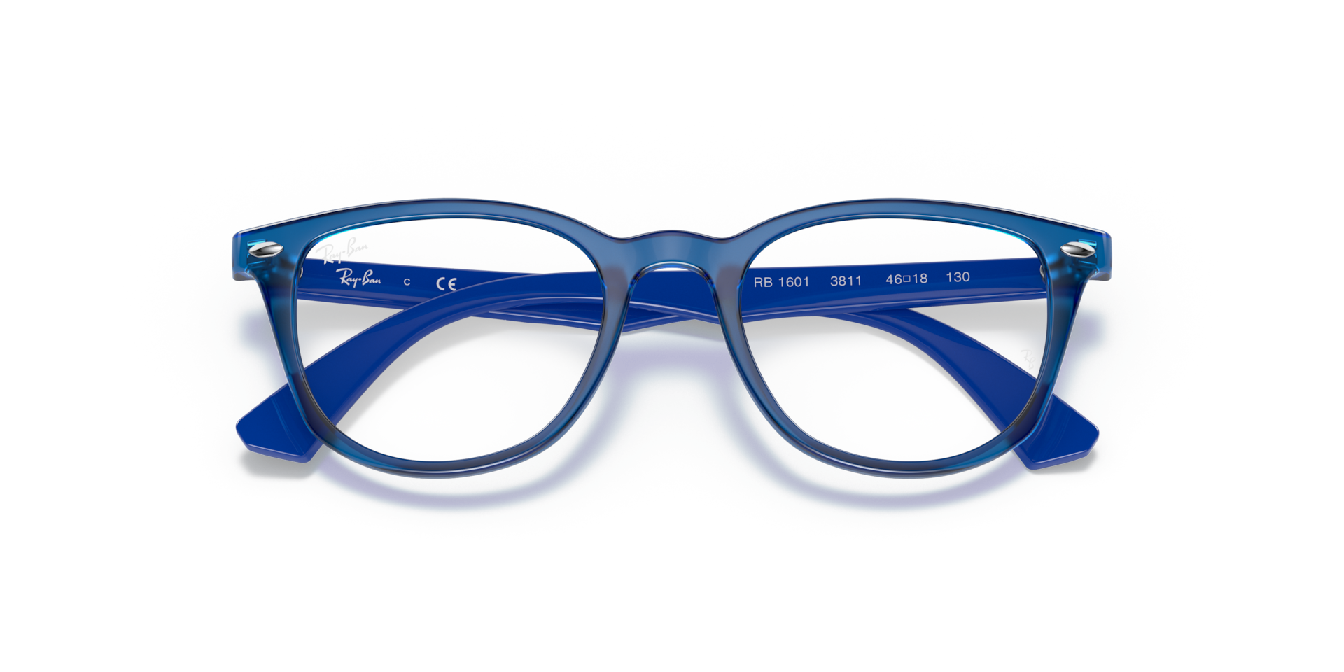 Ray-Ban Rb1601 Optics Kids Eyeglasses Blue Frame Clear Lenses Polarized 48-18 82$