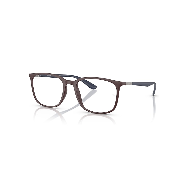 Ray-Ban Eyeglasses  Rb7199 Optics Liteforce - Matte Dark Blue Frame Clear Lenses Polarized 54-18, RX7199