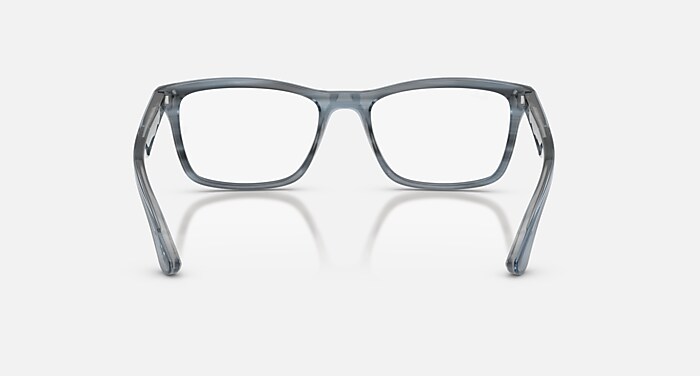 RB5279 OPTICS Eyeglasses with Striped Blue and Clear (57-18