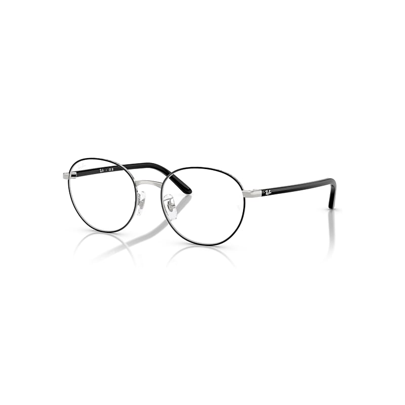 Ray-Ban Eyeglasses Unisex Rb6538d Optics - Silver Frame Clear Lenses Polarized 53-18
