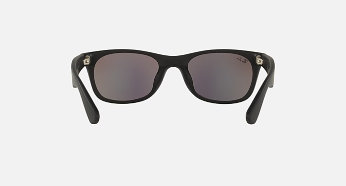 NEW WAYFARER FLASH Sunglasses in Rubber Black and Green Flash