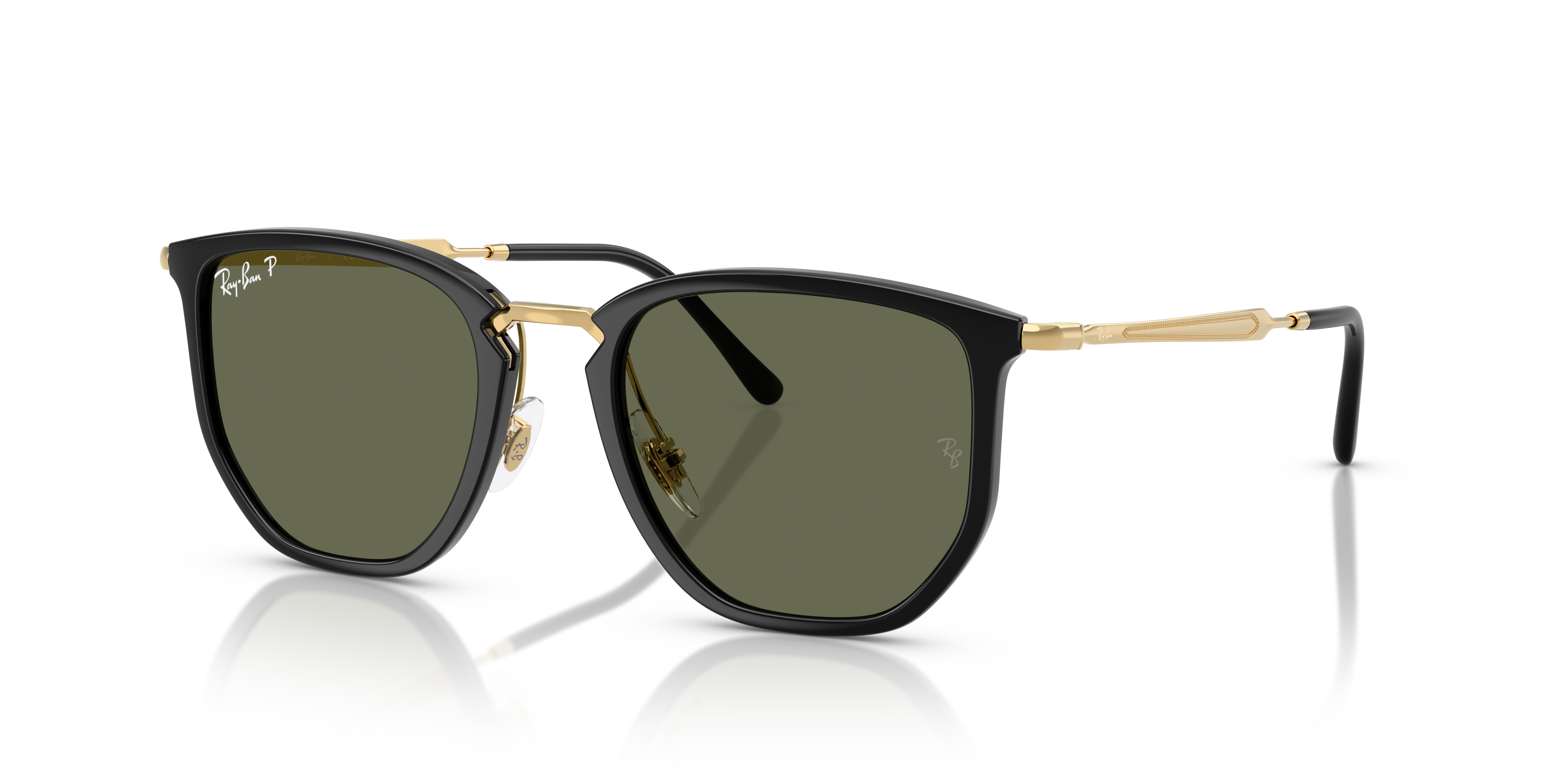 Ray-Ban ORB4451 サングラス RB4451 Sunglasses in Black and Polarized Green - RB4451 | Ray-Ban® US