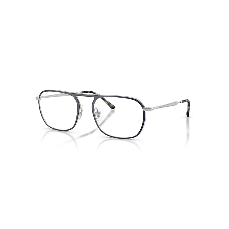 Ray-Ban Eyeglasses Unisex Rb6548 Optics - Silver Frame Clear Lenses Polarized 55-19