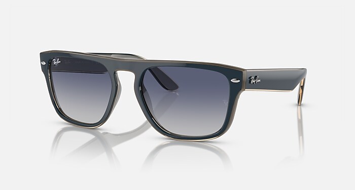 RB4407 Sunglasses in Blue & Grey & Transparent Light Brown and