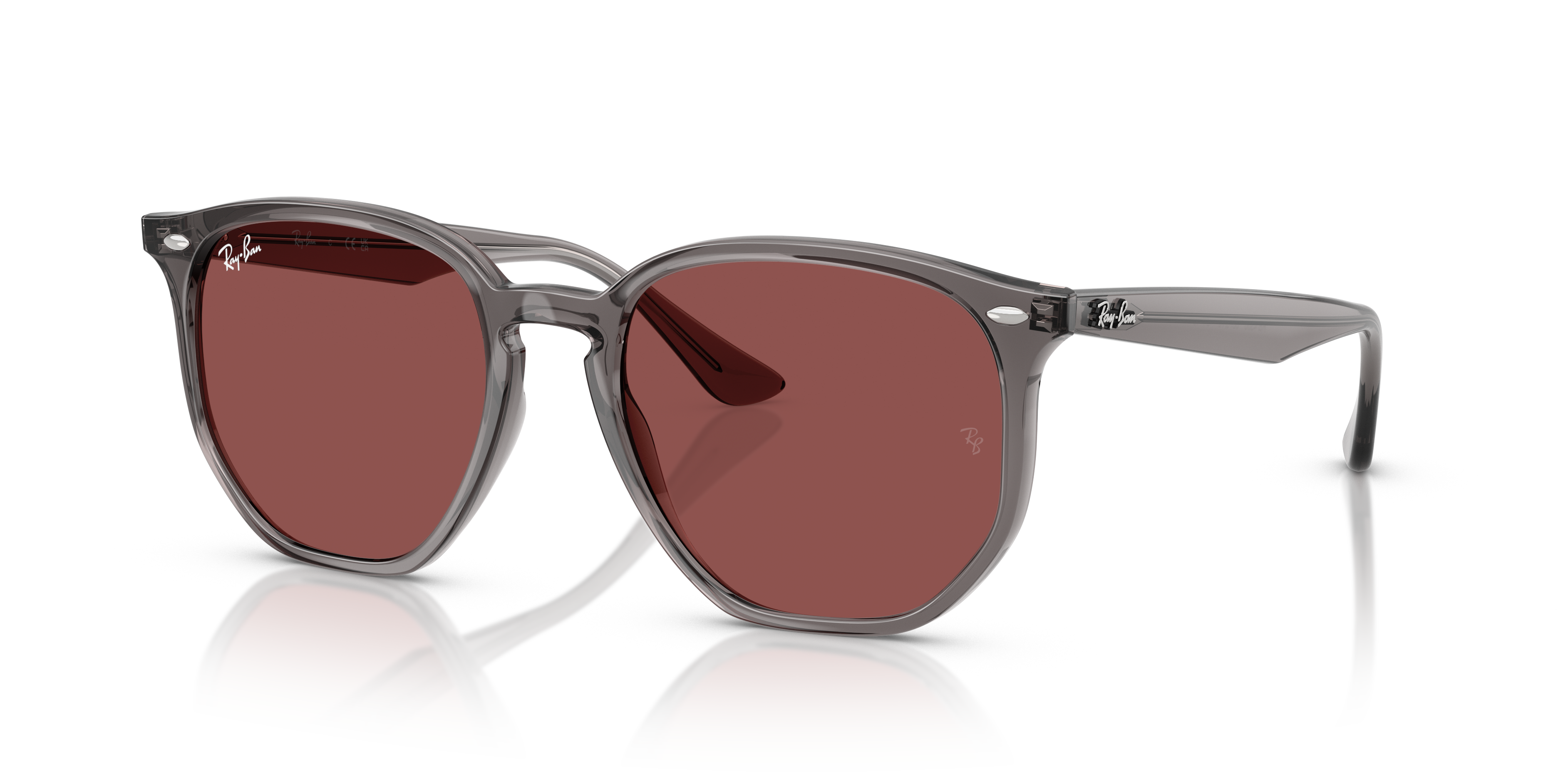 RB4306 Sunglasses in Opal Grey and Dark Violet - RB4306 | Ray-Ban® US