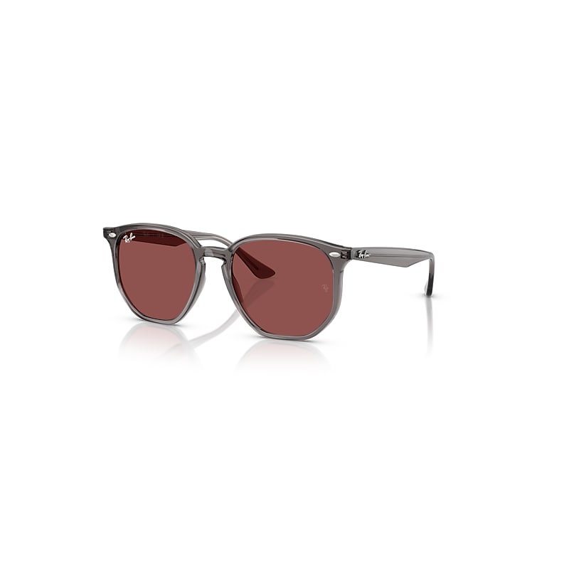 Ray-Ban RB4306, Opal Grey Sunglasses Dark Violet lenses, Mojo Glasses - Image 3