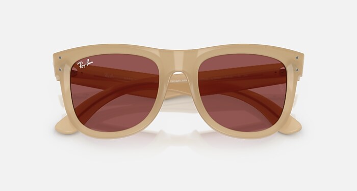 WAYFARER REVERSE Sunglasses in Opal Beige & Honey and Dark Violet