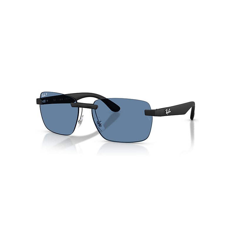 Ray-Ban Sunglasses  Rb4470 Polarized S Lenses - Sand Black Frame Polarized Blue Lenses Polarized 62-16, RB4470CH