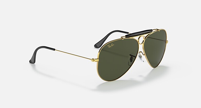 SHOOTER Sunglasses in Gold and Green (58-09) - RB3138 | Ray-Ban® US
