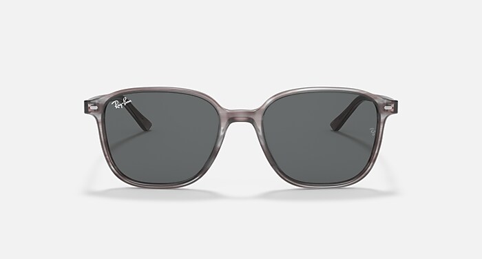 LEONARD Sunglasses in Striped Grey and Dark Grey (55-18) - RB2193F