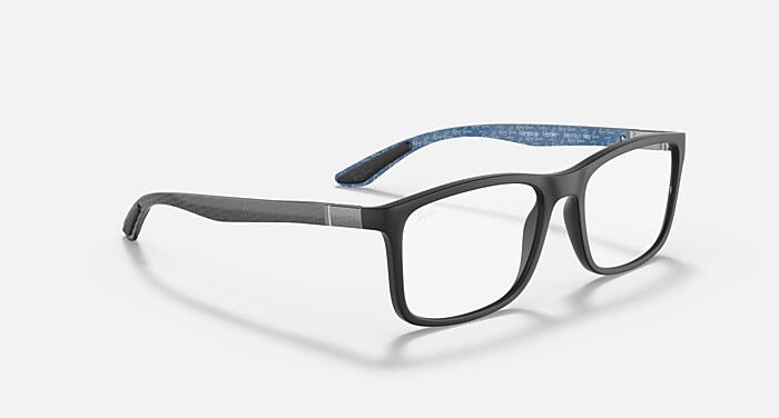 RB8908 OPTICS Polarized Eyeglasses with Black and Clear (57-18
