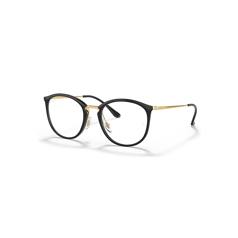 Ray-Ban Eyeglasses Woman Rb7140 Optics - Gold Frame Clear Lenses 49-20