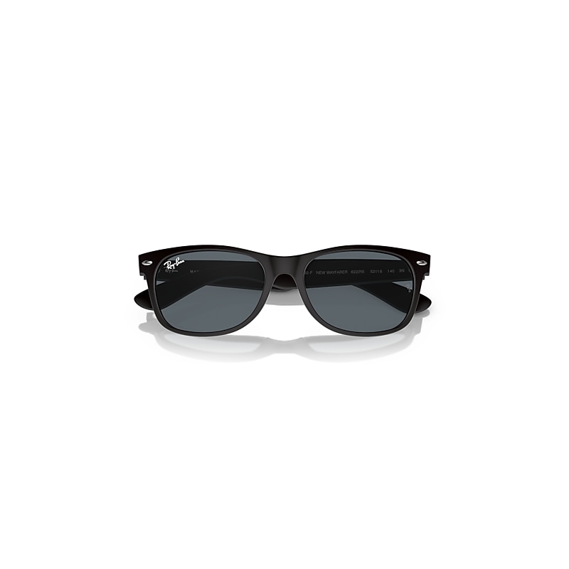 NEW WAYFARER CLASSIC Sunglasses in Rubber Black and Blue (55-18