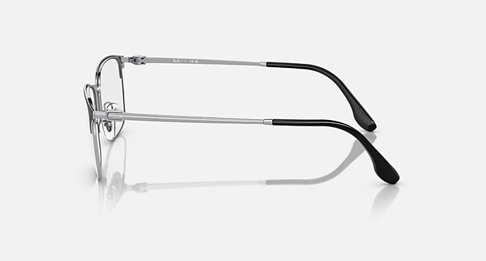 美品✨レイバン RB6494 オプティクス ポリッシュシルバー 眼鏡 サングラス RB6494 OPTICS Eyeglasses with Black On Silver Frame - RB6494 | Ray