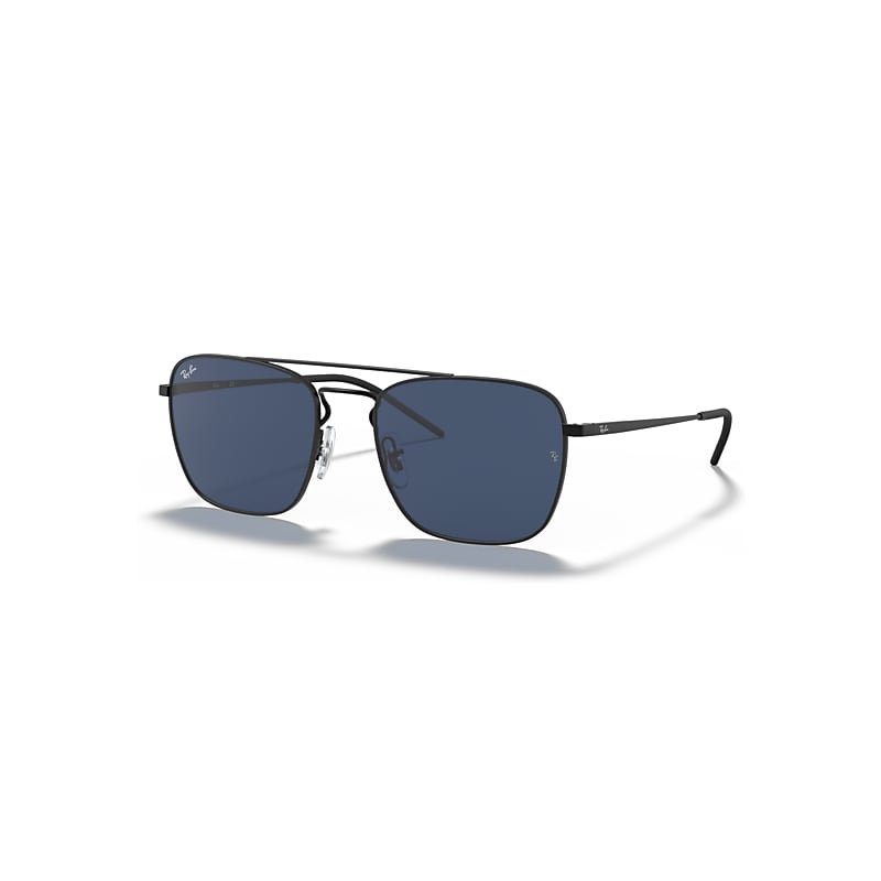 Ray-Ban RB3588, Rubber Black Sunglasses Dark Blue lenses, Mojo Glasses - Image 4