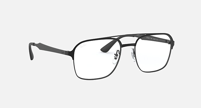 RB6404 Polarized Eyeglasses with Black and Clear (56-18) - RB6404
