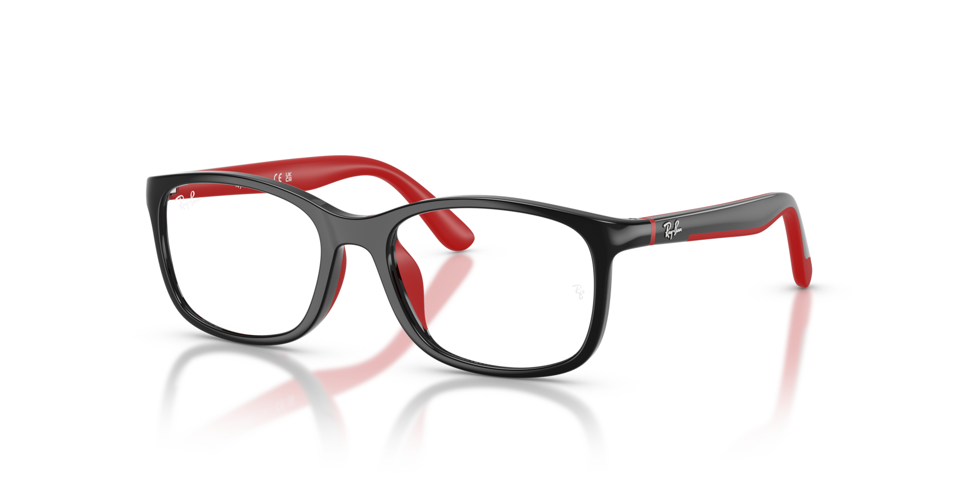 Ray-Ban Rb1644 Optics Kids Bio-based - Monture Noir Sur Caoutchouc Rouge Verres Incolore 48-16 polariss 76 €