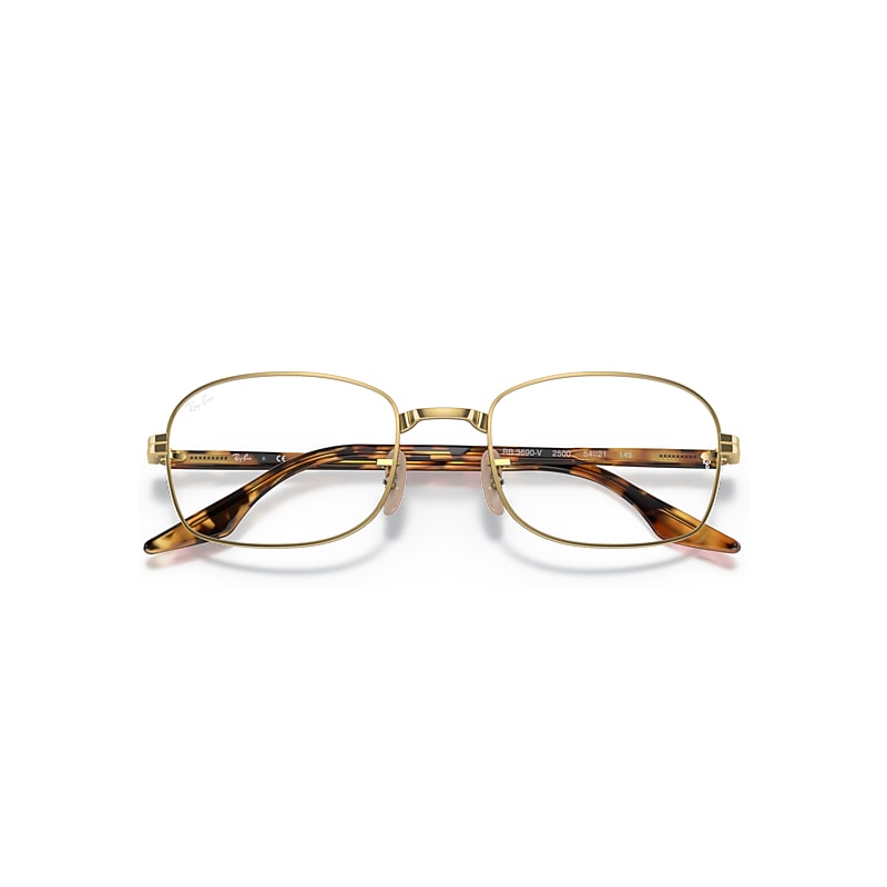 Ray-Ban Rb3690 Optics Eyeglasses Yellow Havana Frame Clear Lenses Polarized 53-21