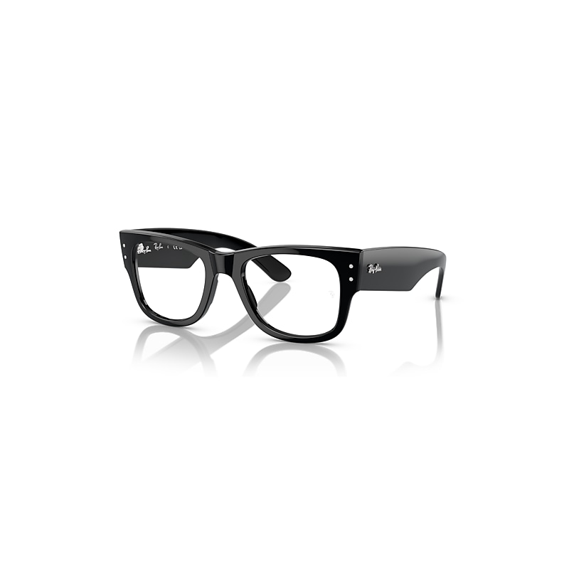 Ray-Ban Eyeglasses  Mega Wayfarer Optics - Black Frame Clear Lenses Polarized 51-21, RX0840V