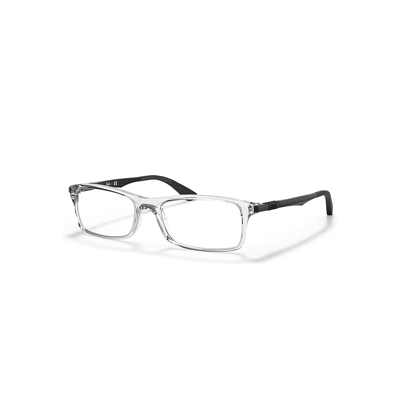 Ray-Ban Eyeglasses   Optics - Black Frame Clear Lenses Polarized 56-17, RB7017