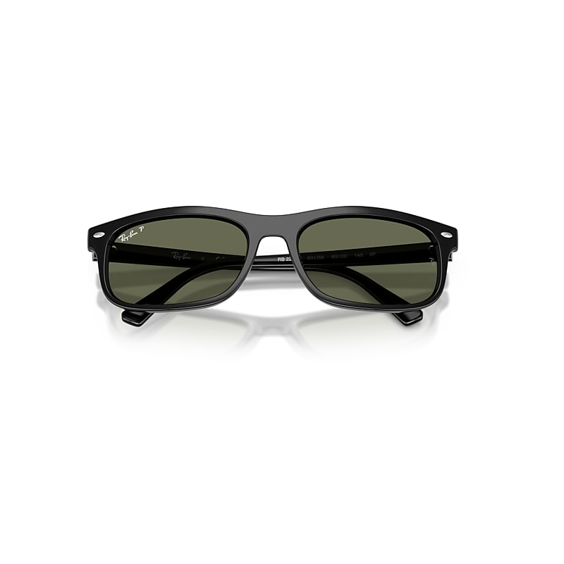 RB2224 Polarized Sunglasses in Black and Green Polarized (57-20