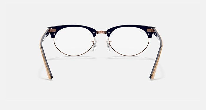 CLUBMASTER OVAL OPTICS Eyeglasses with Beige and Clear (50-19