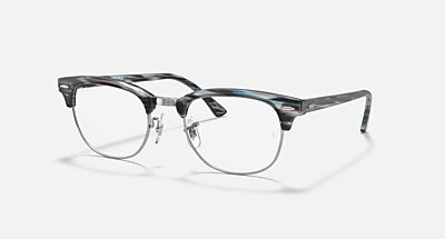 CLUBMASTER OPTICS メガネ シルバー上にブラック と クリア (51-21
