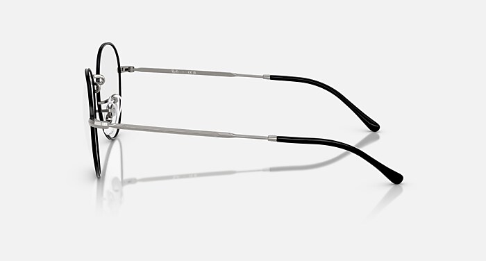 DAVID OPTICS Eyeglasses with Black On Gunmetal and Clear (51-20
