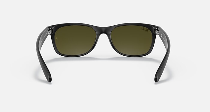 NEW WAYFARER FLASH Sunglasses in Rubber Black and Blue Flash