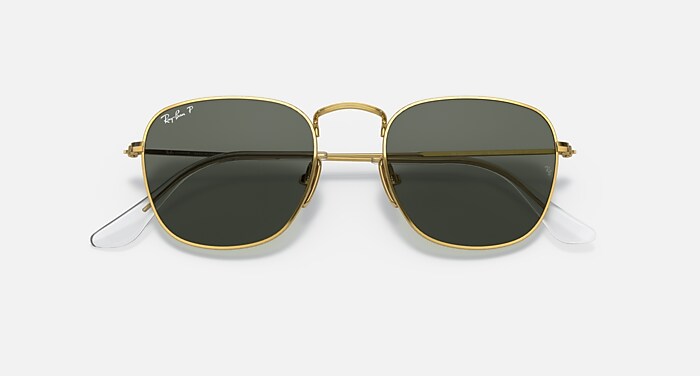 FRANK TITANIUM Polarized Sunglasses in Gold and G-15 Green