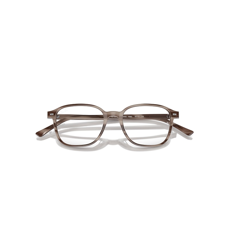 Ray-Ban  Eyeglasses Striped Grey Frame  Lenses Polarized 51-17