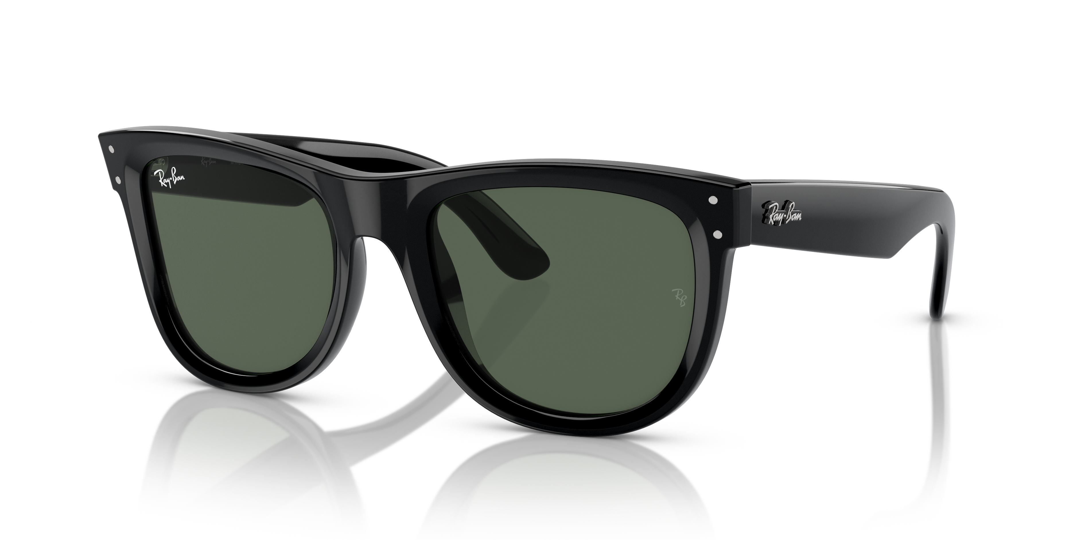 WAYFARER REVERSE Sunglasses in Black and Dark Green - RBR0502S