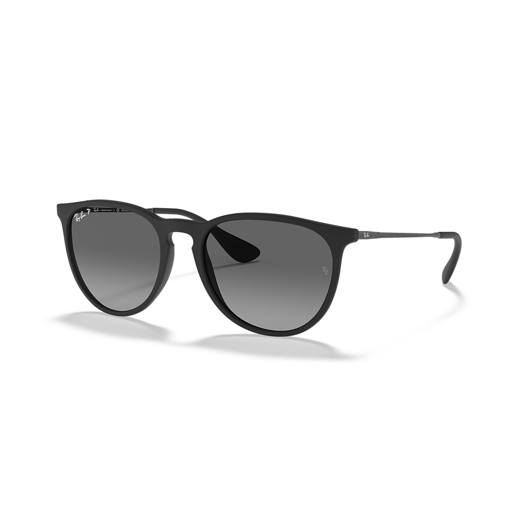 ERIKA COLOR MIX Sunglasses in Rubber Black and Grey Polarized