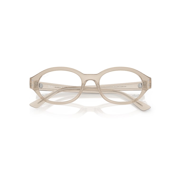 Ray-Ban Shilo Optics Bio-based Optical Cloudy Warm White Frame Clear Lenses Polarized 52-20
