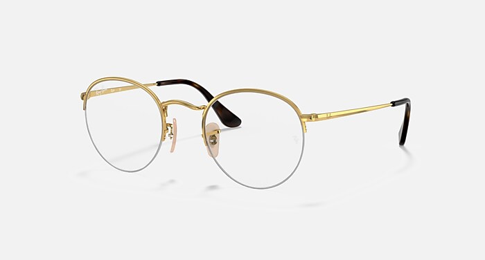 レイバン公式ストア】 Ray-Ban® ROUND GAZE メガネ | アリスタゴールド
