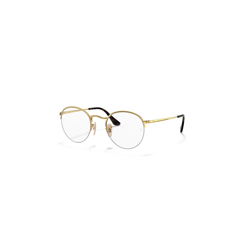 Ray-Ban Round Gaze  - Monture Doré Arista Verres Incolore 51-22