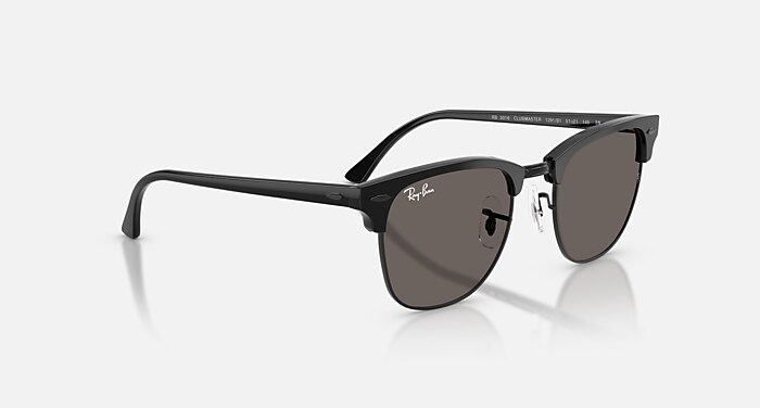 CLUBMASTER CLASSIC Sunglasses in Black On Black and Dark Grey (51