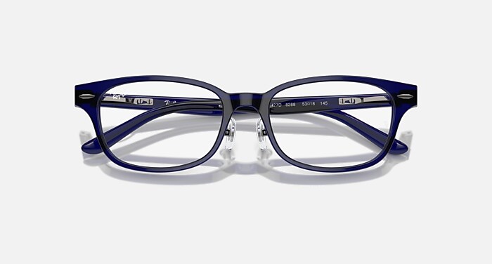RB5427D OPTICS メガネ トランスペアレントブルー と クリア (53-18
