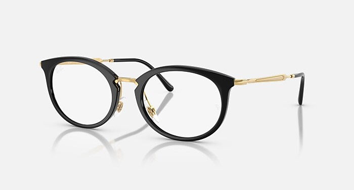 RB7255 OPTICS Eyeglasses with Black and Clear (51-20) - RB7255