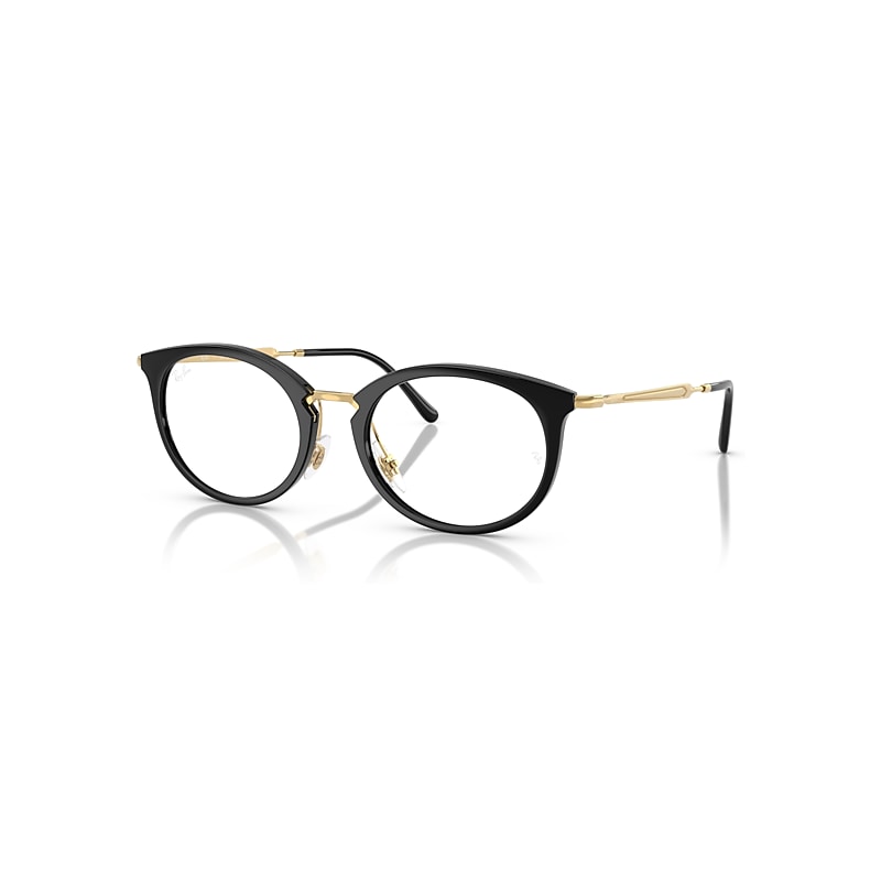 Ray-Ban Eyeglasses  Rb7255 Optics - Arista Gold Frame Clear Lenses Polarized 51-20, RX7255