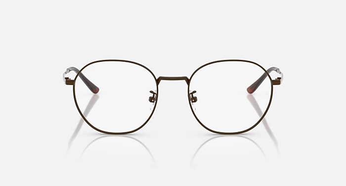 RB8778D TITANIUM OPTICS Eyeglasses with Brown and Clear (52-19